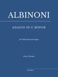 Adagio in G Minor Organ sheet music cover